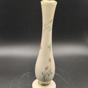 Elegant Floral Cream Vase